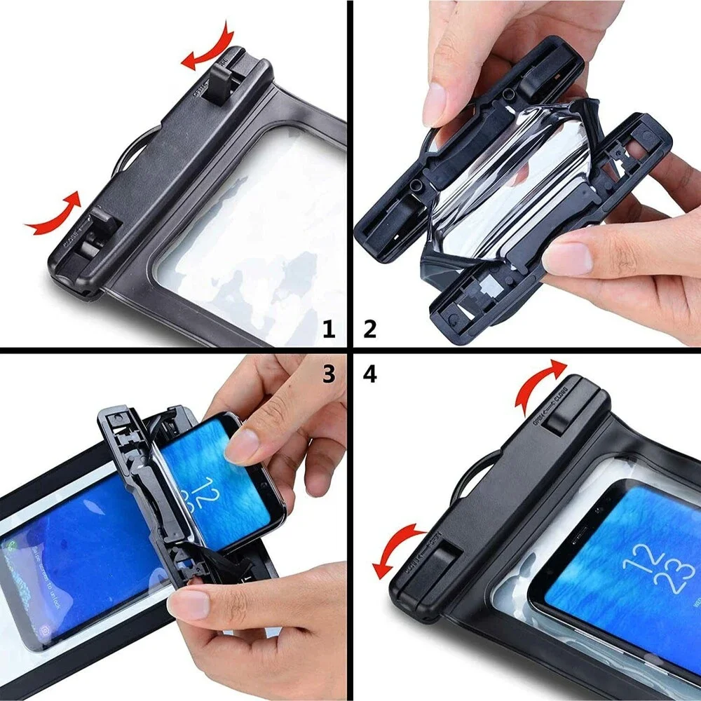 2 Pack Universal Waterproof Case,Waterproof Phone Pouch Compatible for iPhone